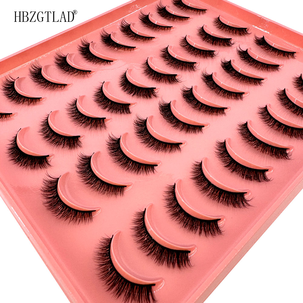 Eyelash Extension Full Set - ขนตาปลอมมิ้งค์ 3D แบบธรรมชาติ 20 คู่ใหม่ ขนตายาวและสั้น