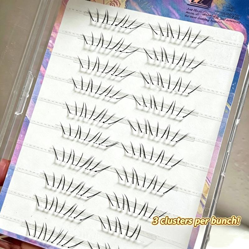 Eyelash Extension Glue - ชุดต่อขนตาล่างแบบธรรมชาติ ติดเองได้ ไม่ต้องใช้กาว ขนตาปลอมแบบเป็นช่อ สำหรับแต่งหน้า