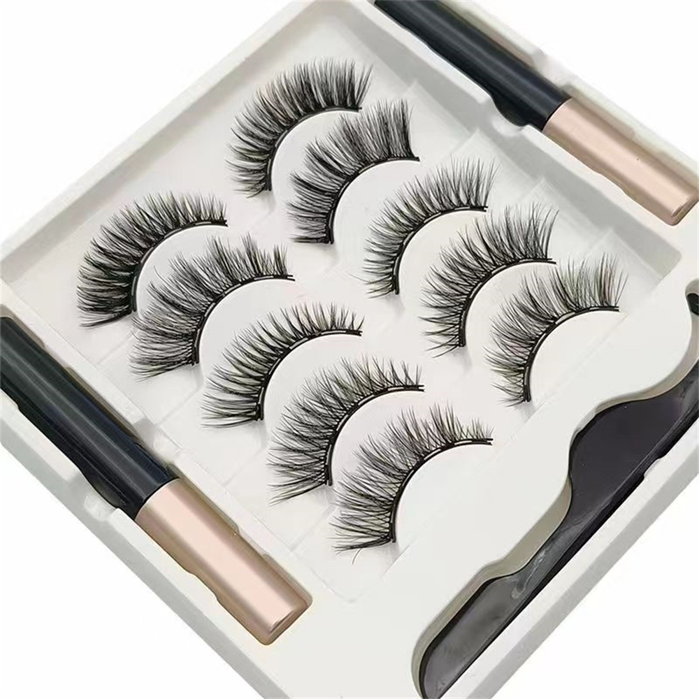 Eyelash Extension Full Set - ชุดขนตาแม่เหล็กแบบไม่ต้องใช้กาว 5 คู่ ขนตาปลอม 3 มิติ