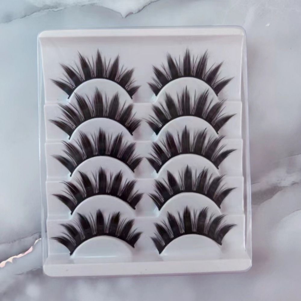 Eyelash Extension Cat Eye Wispy - ขนตาปลอมแบบธรรมชาติ ลุคเปียก ขนตาแบบแมงงะ แต่งตาแบบแคทอาย ขนตาแบบแฟนซี ขนตาปลอมแบบหนาและแหลม