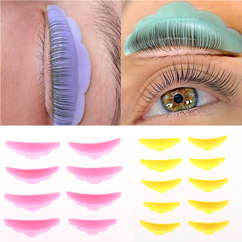 Eyelash Extension Review - 5คู่ขนตา Grafting ซิลิโคนเปียร์ม Pad Eyelash แผ่นยก