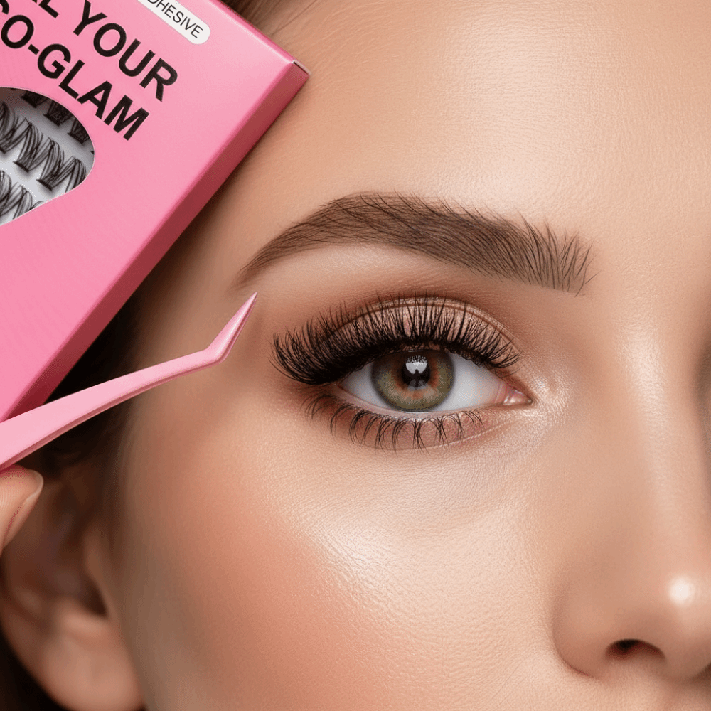 Eyelash Extension Glue - ชุดต่อขนตา DIY แบบธรรมชาติ ขนตาปลอมฟูฟ่อง ไม่ต้องใช้กาว ติดง่าย