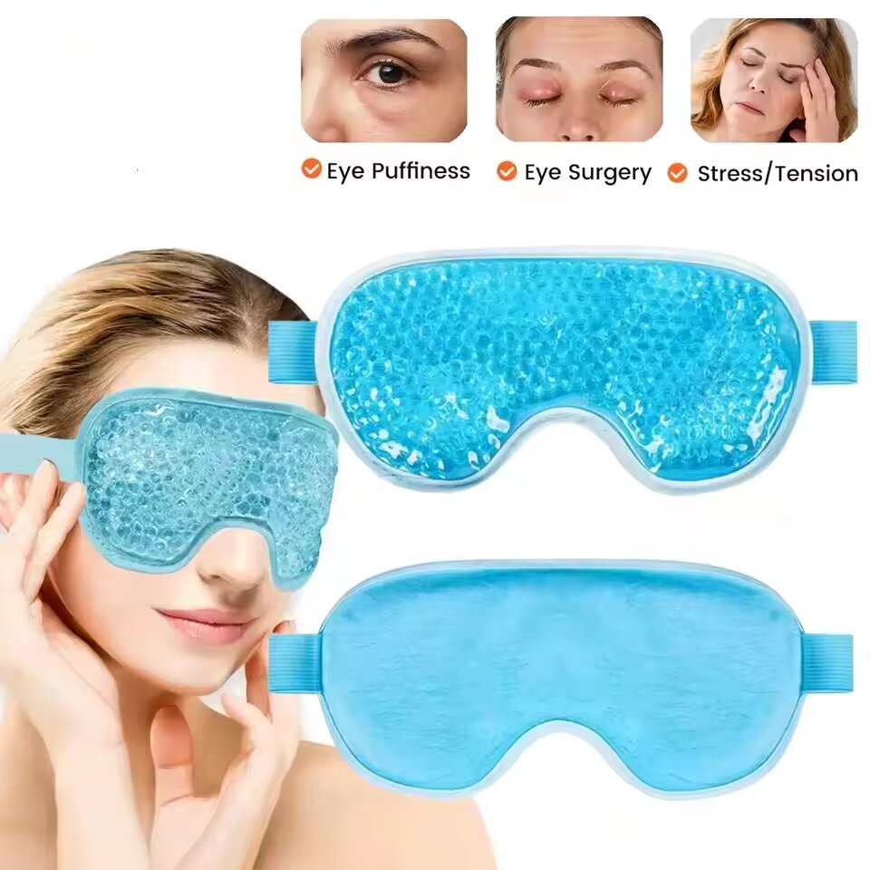 Under Eye Gel - มาส์กตา 1 ชิ้น, มาส์กบำรุงรอบดวงตาแบบร้อนและเย็น, มาส์กเจลบำรุงรอบดวงตาเพื่อความผ่อนคลาย, มาส์กสำหรับนอนหลับ