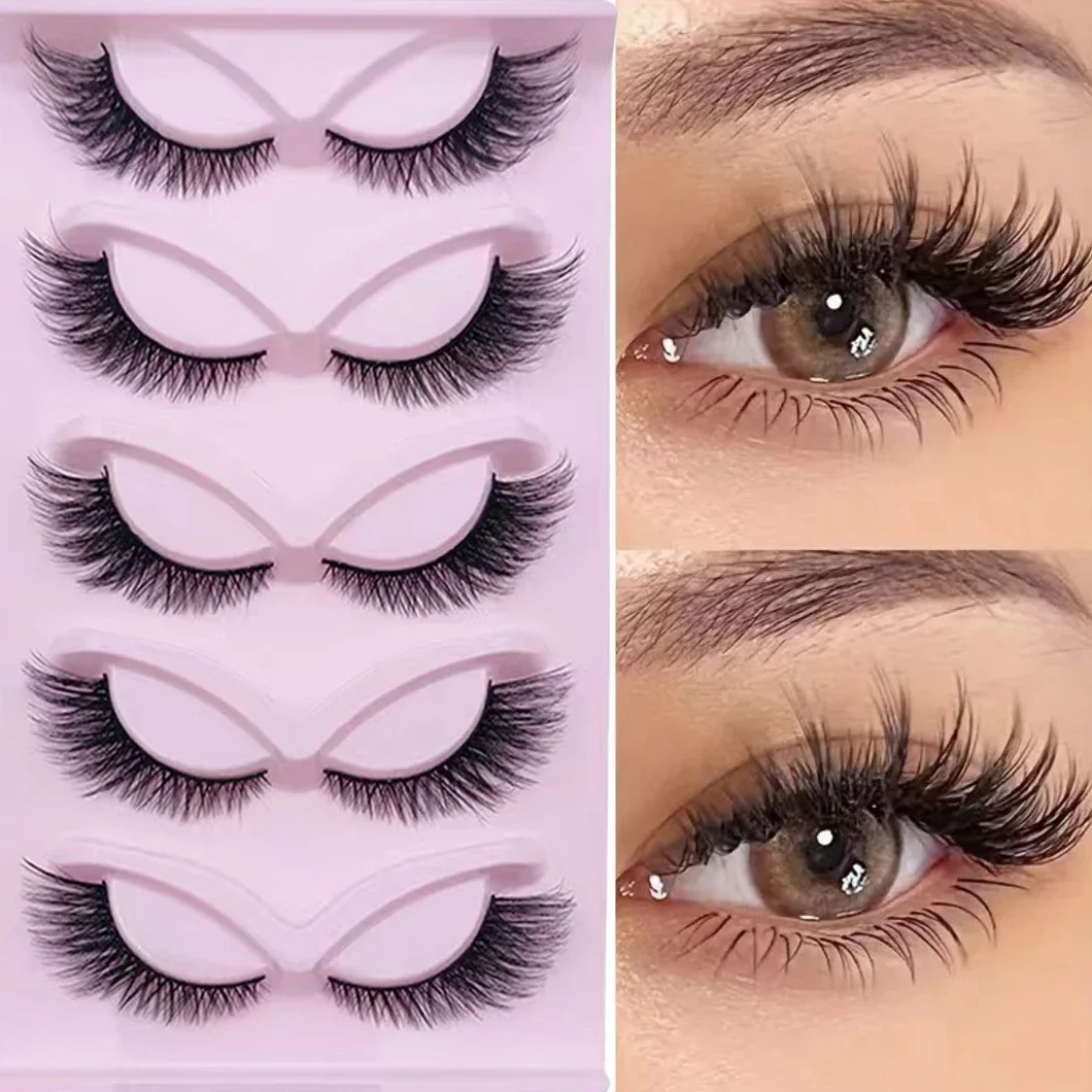 Eyelash Extension Cat Eye Wispy - ขนตาปลอมสำหรับแมวขนตาปลอมขนตาปลอม5คู่ขนตาปลอม
