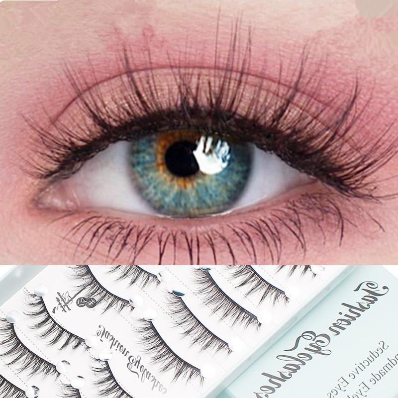 Eyelash Extension Cat Eye Wispy - ขนตาปลอมแบบยาวเป็นธรรมชาติ 10 คู่ ขนตาแมว สำหรับแต่งหน้าคอสเพลย์ ขนตาแบบไขว้