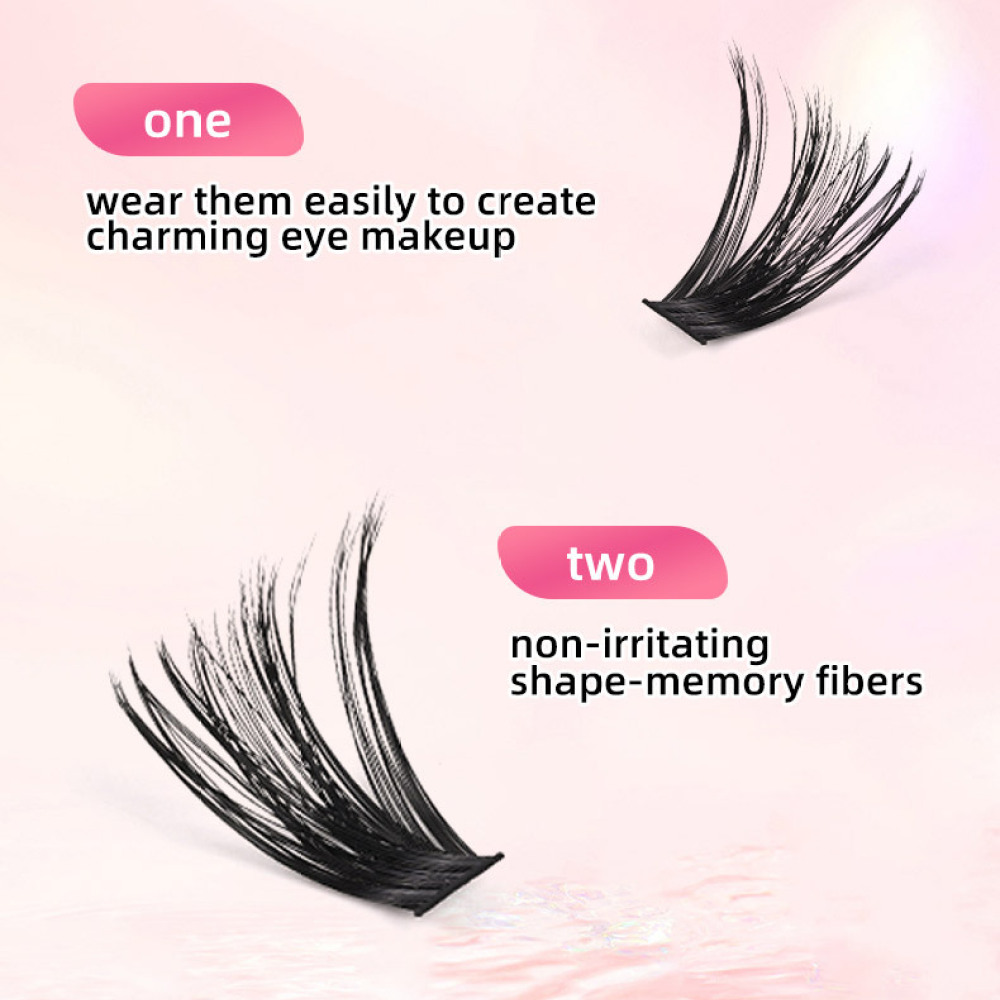 Eyelash Extension Full Set - ชุดต่อขนตาปลอม DIY สำหรับต่อขนตาด้วยตัวเอง ให้ลุคธรรมชาติ ขนตาเส้นใยนุ่ม หนา