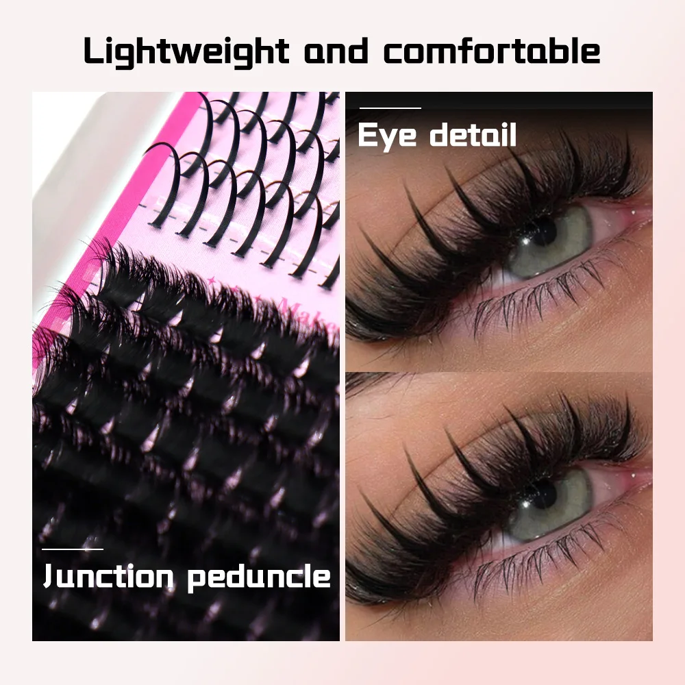 HBZGTLAD ชุดขนตาปลอมแบบ DIY 14 - Eyelash Extension Full Set บทวิจารณ์และราคา