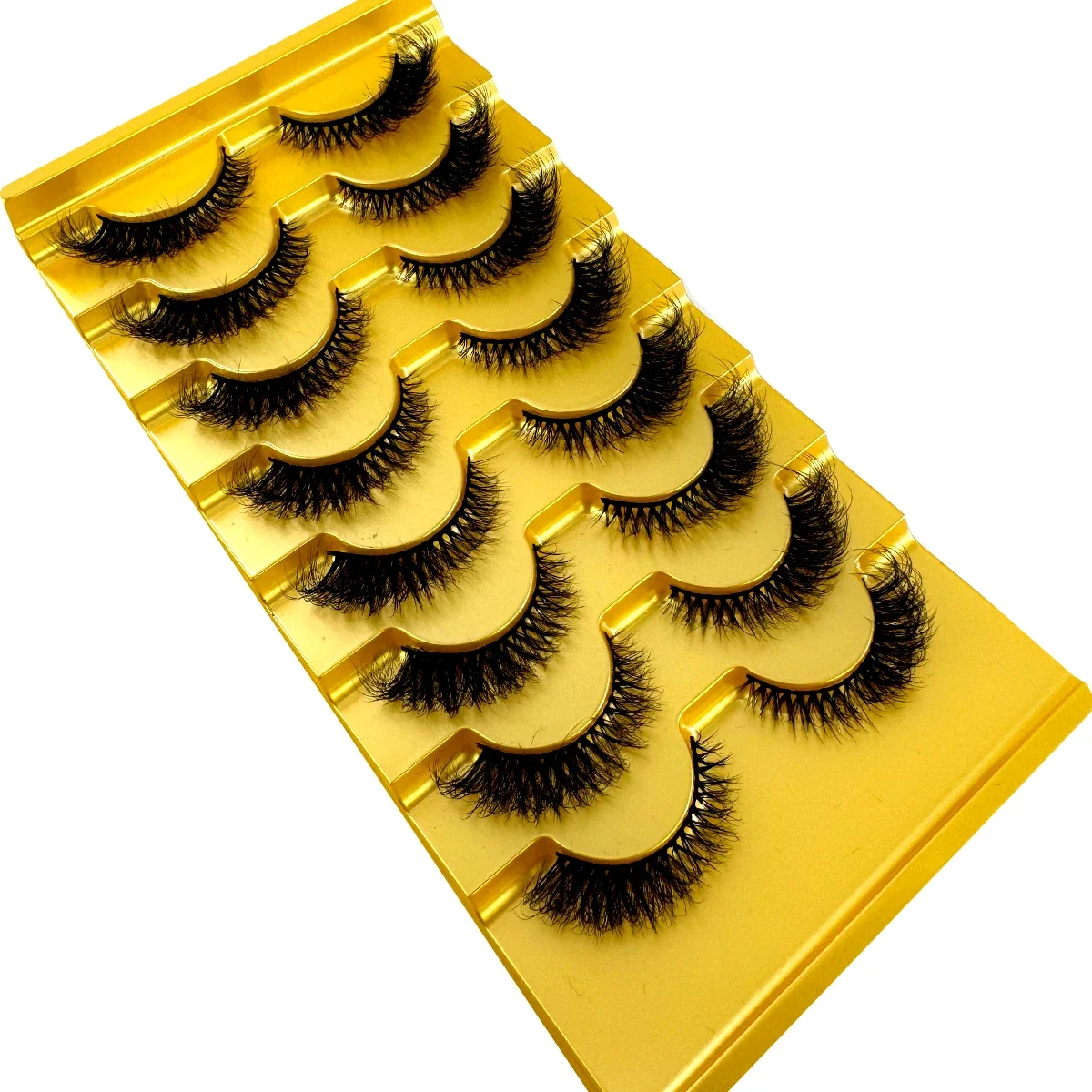 AMSDCN ขนตาปลอมแบบตาแมว 8 คู่  - Eyelash Extension Cat Eye Wispy บทวิจารณ์และราคา