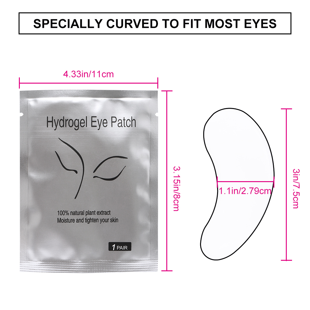 แผ่นปิดตา50/100คู่สำหรับต่อขนต - Under Eye Gel บทวิจารณ์และราคา