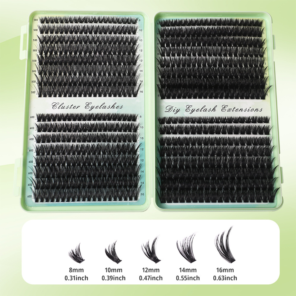 ชุดต่อขนตา DIY แบบกลุ่ม ขนตาปล - Eyelash Extension Cat Eye Wispy บทวิจารณ์และราคา