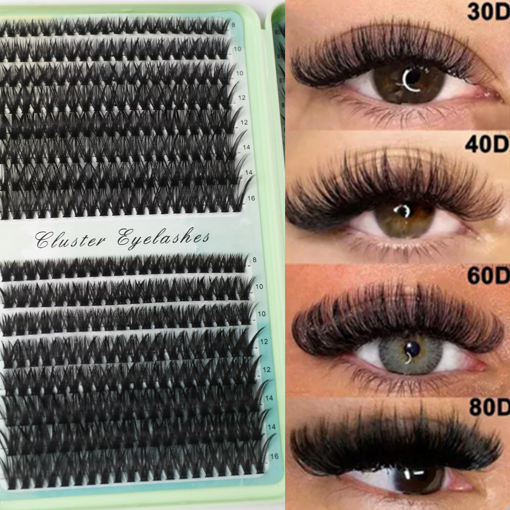 ชุดต่อขนตา DIY แบบกลุ่ม ขนตาปล - Eyelash Extension Cat Eye Wispy บทวิจารณ์และราคา