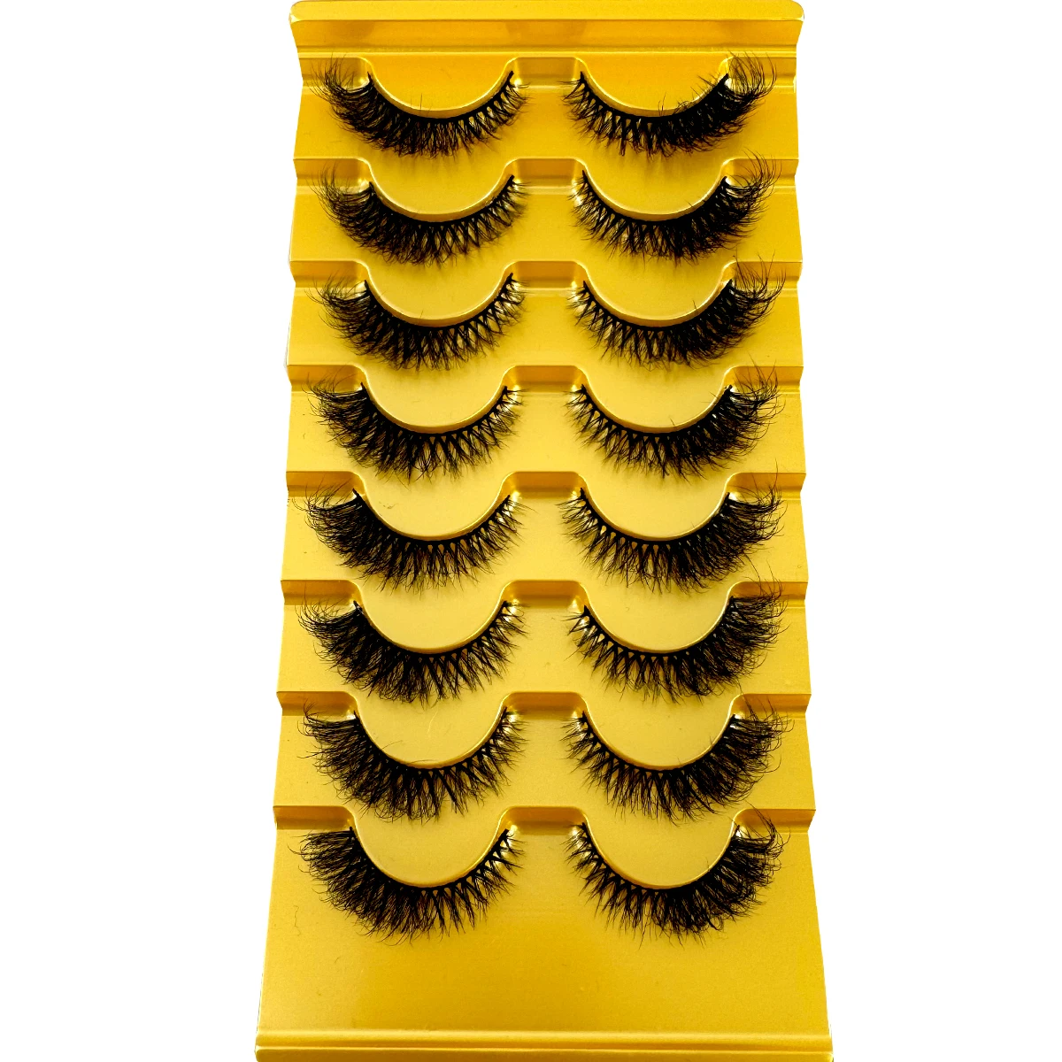 HBZGTLAD ขนตาปลอมแบบตาแมว 8 คู - Eyelash Extension Cat Eye Wispy บทวิจารณ์และราคา