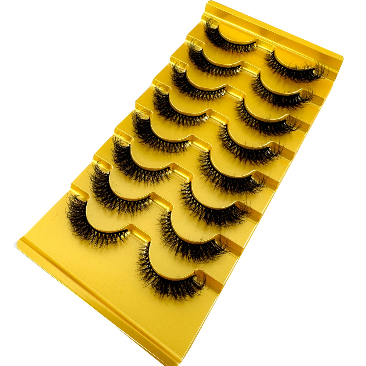 HBZGTLAD ขนตาปลอมแบบตาแมว 8 คู - Eyelash Extension Cat Eye Wispy บทวิจารณ์และราคา