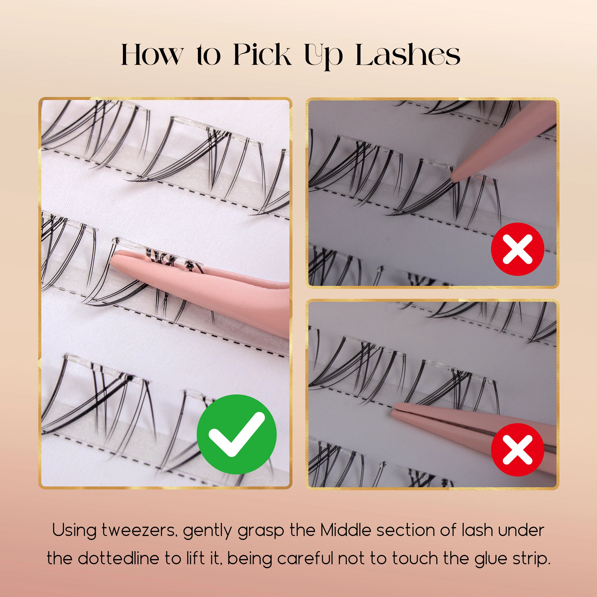 ขนตาล่างแบบไม่ต้องใช้กาว ดูเป็ - Eyelash Extension Glue บทวิจารณ์และราคา