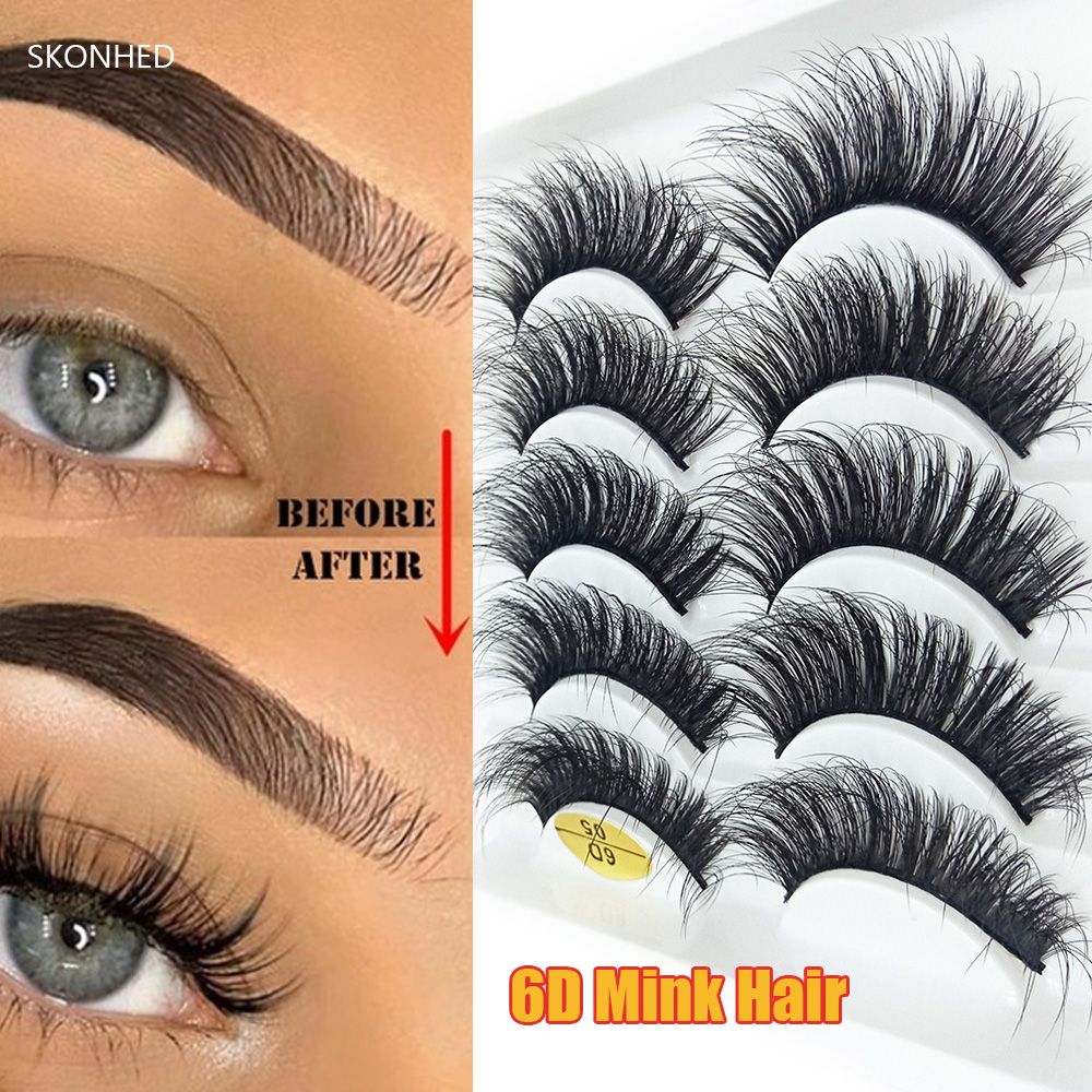 SKONHED ขนตาปลอมแบบแฮนด์เมด 5  - Eyelash Extension Full Set บทวิจารณ์และราคา