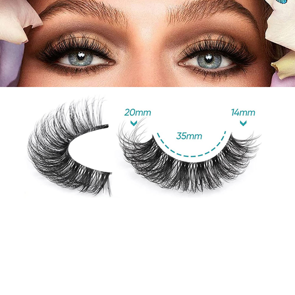 ขนตาปลอม10คู่ขน6D ขนมิงค์เทียม - Eyelash Extension Cat Eye Wispy บทวิจารณ์และราคา