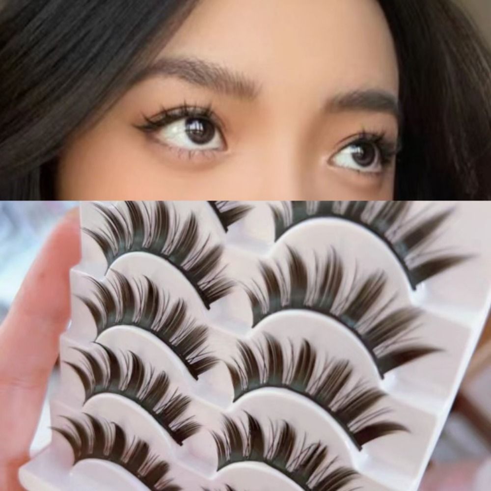 ขนตาปลอมแบบธรรมชาติ ลุคเปียก ข - Eyelash Extension Cat Eye Wispy บทวิจารณ์และราคา