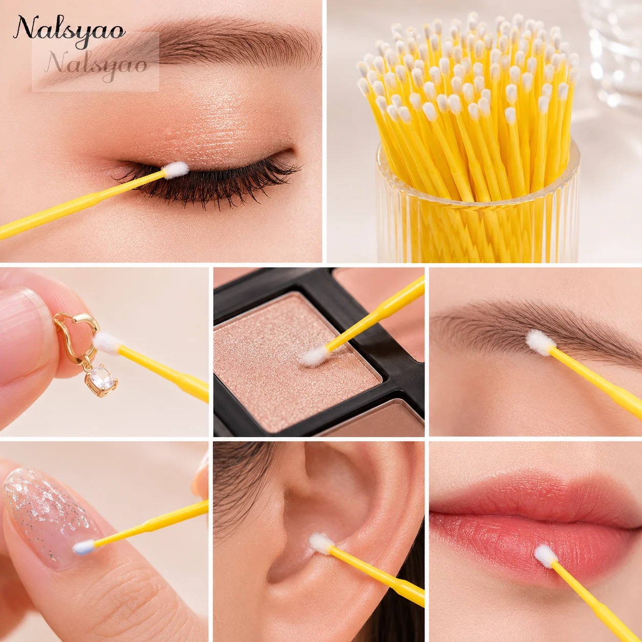 ไม้พันสำลีทำความสะอาดขนตา 500  - Eyelash Extension Glue บทวิจารณ์และราคา