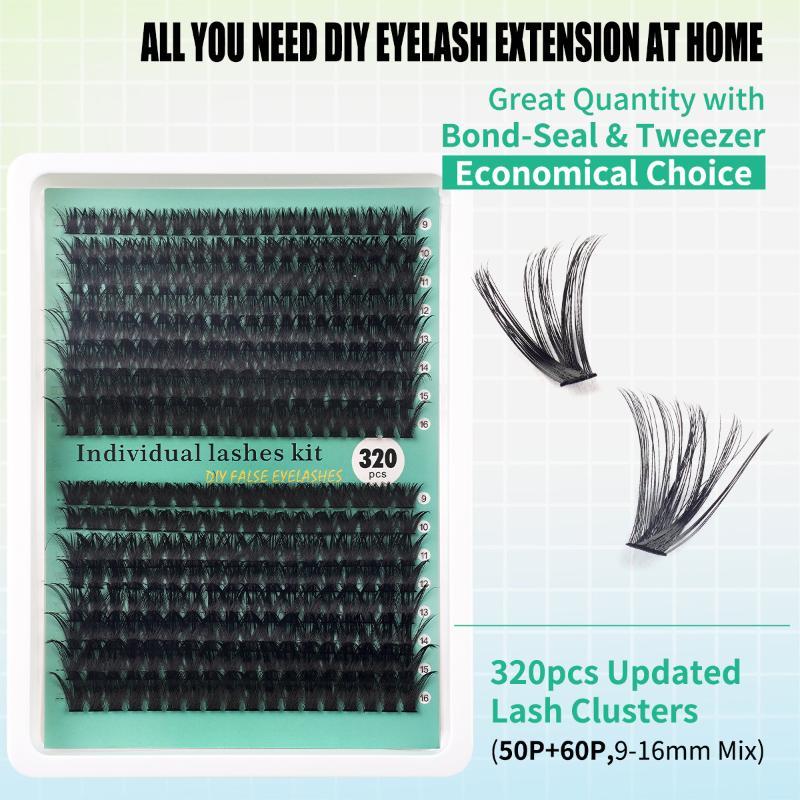 ขนตาปลอมแบบ DIY 5D ฟูฟ่อง 320  - Eyelash Extension No 9 บทวิจารณ์และราคา