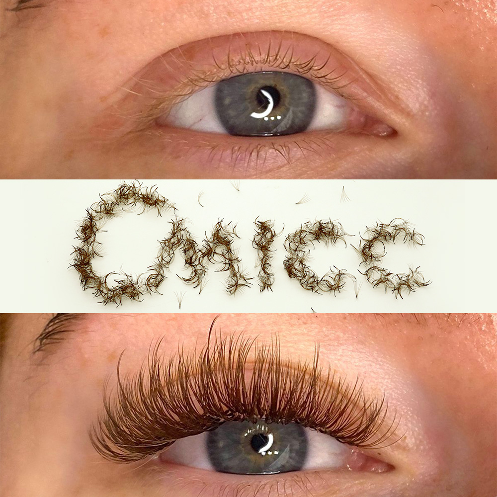 CMICC 5D 7 มม.15 มม.รัสเซียขนต - Eyelash Extension Review บทวิจารณ์และราคา