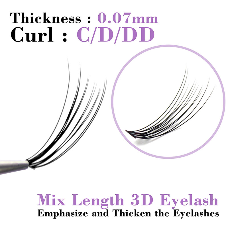 Kimcci C/D/DD Curl ความยาวผสม  - Eyelash Extension Review บทวิจารณ์และราคา