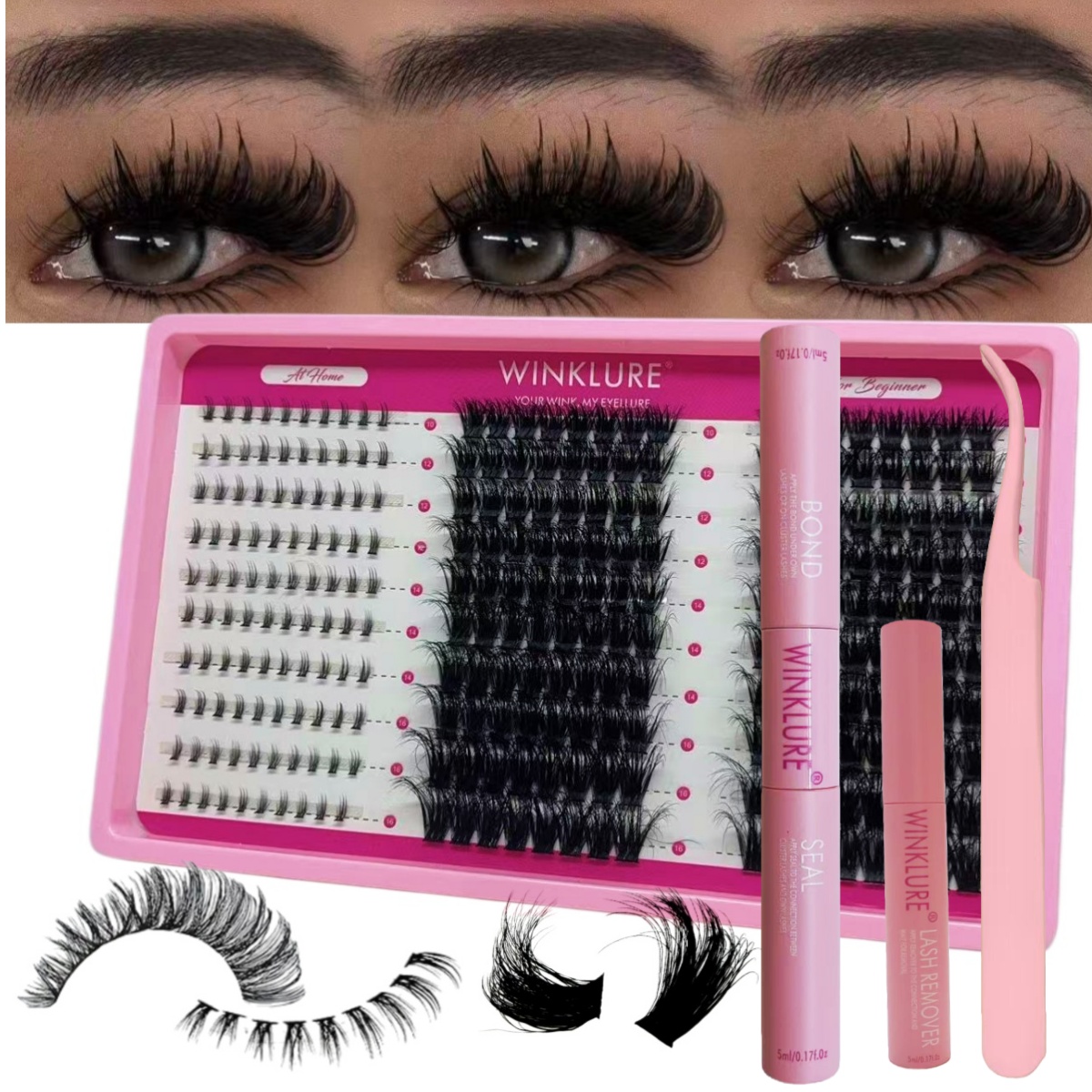 ชุดต่อขนตา WINKLURE Fluffy Las - Eyelash Extension Full Set บทวิจารณ์และราคา