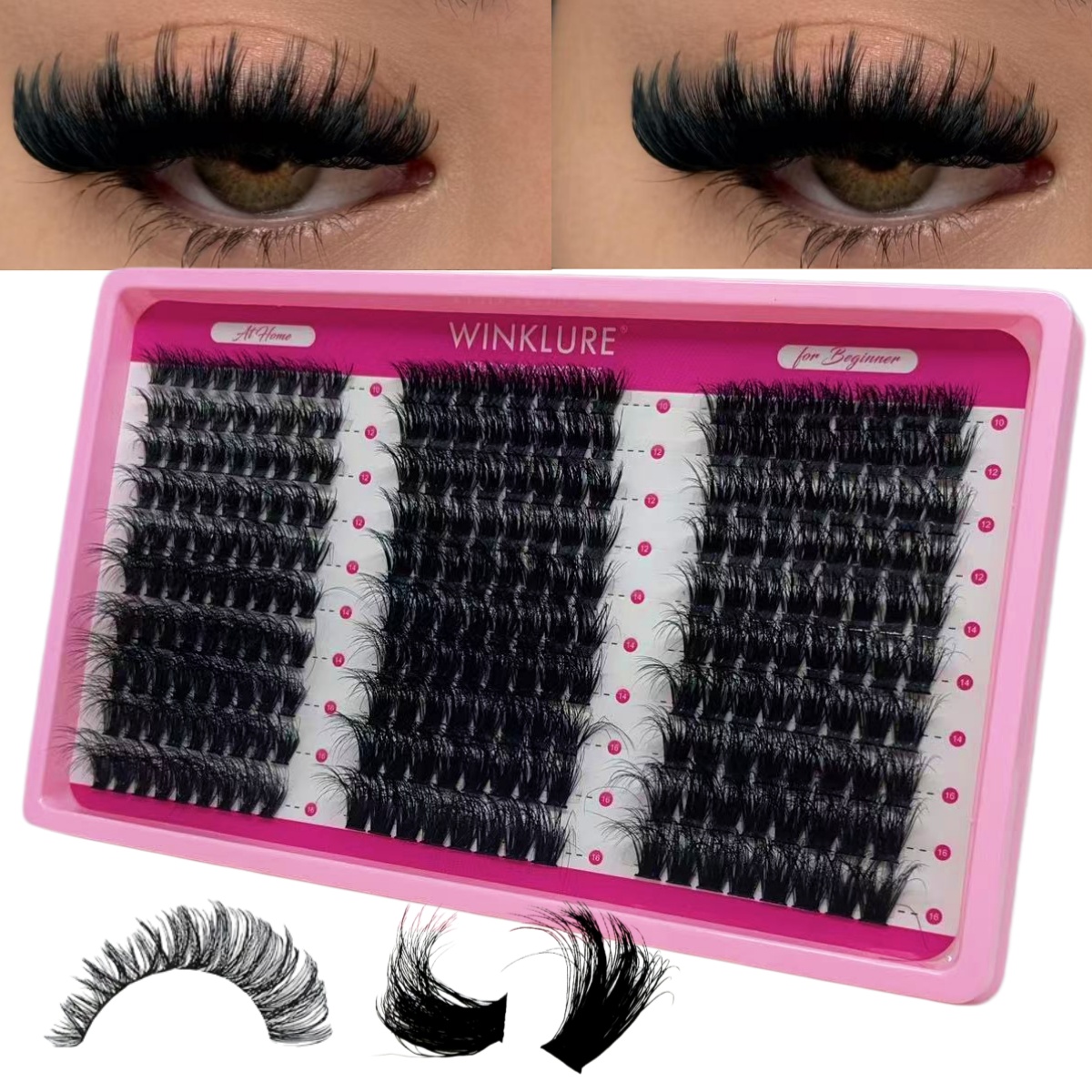 ชุดต่อขนตา WINKLURE Fluffy Las - Eyelash Extension Full Set บทวิจารณ์และราคา