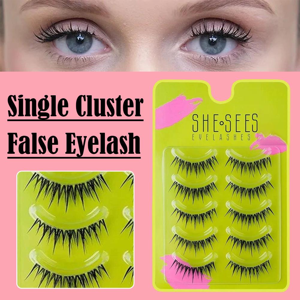 ขนตาปลอมแบบธรรมชาติ ติดง่าย นุ - Eyelash Extension Cat Eye Wispy บทวิจารณ์และราคา