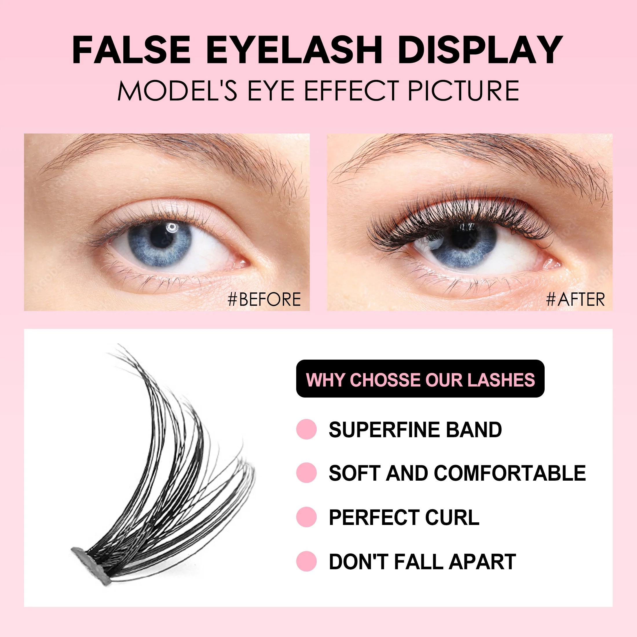 ชุดขนตาที่ต่อขนตาแบบทำมือ200ชิ - Eyelash Extension Review บทวิจารณ์และราคา