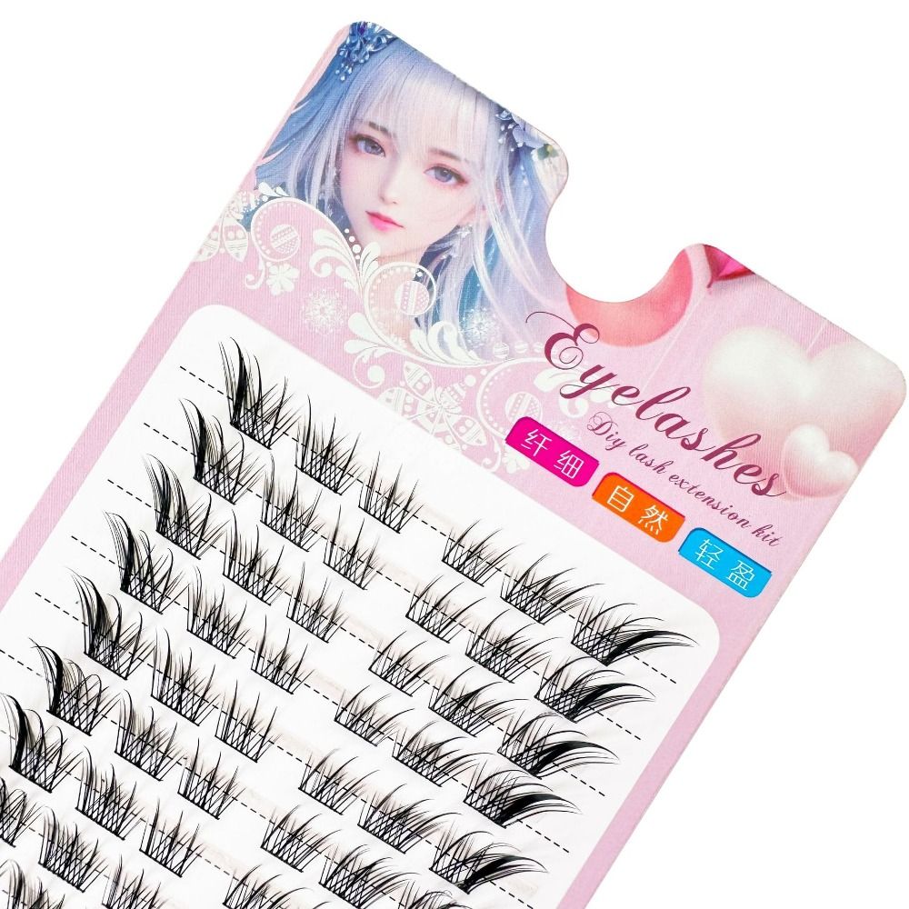 ขนตาปลอมแบบกลุ่ม 3 มิติ ทรงแคท - Eyelash Extension Cat Eye Wispy บทวิจารณ์และราคา