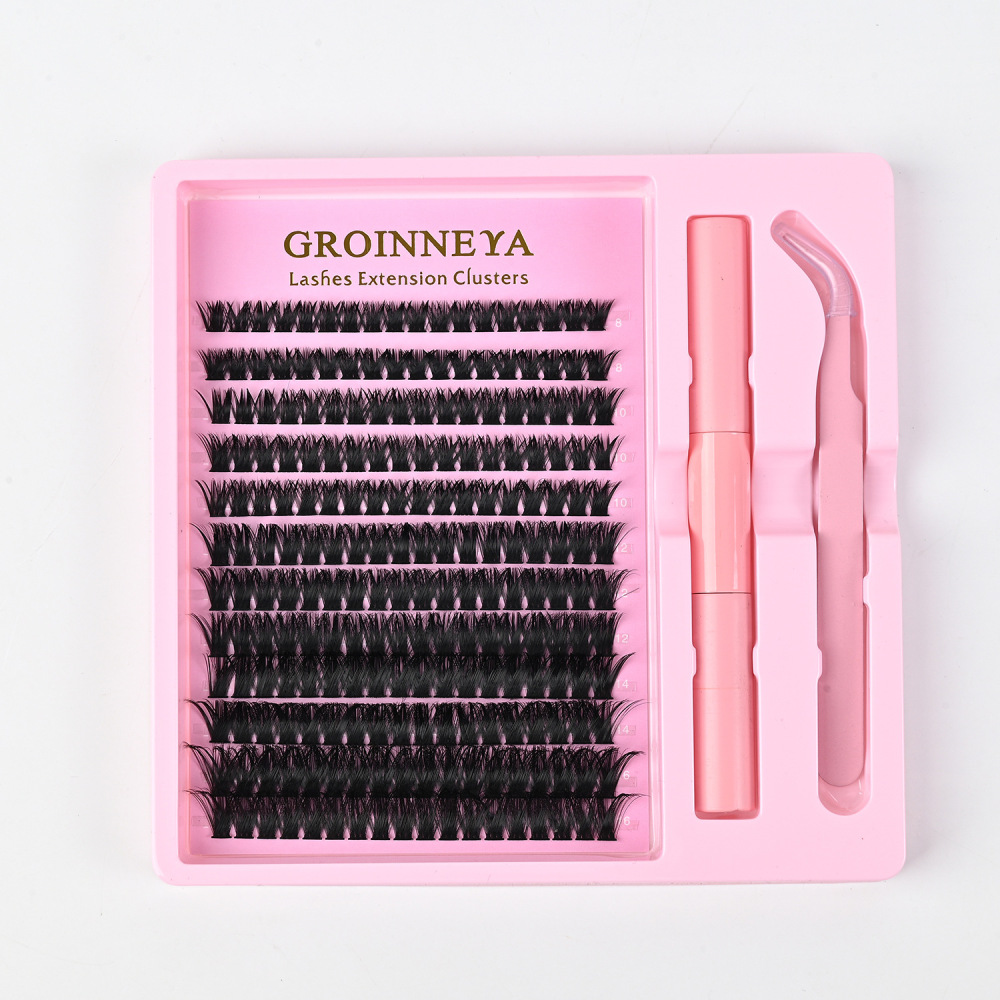 ชุดต่อขนตาปลอม DIY สำหรับต่อขน - Eyelash Extension Full Set บทวิจารณ์และราคา